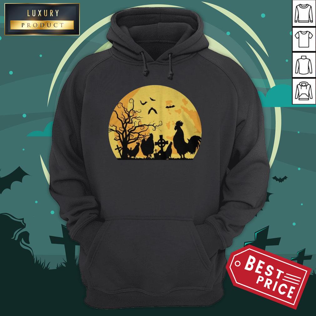 Official Halloween Moon Chicken Shirt