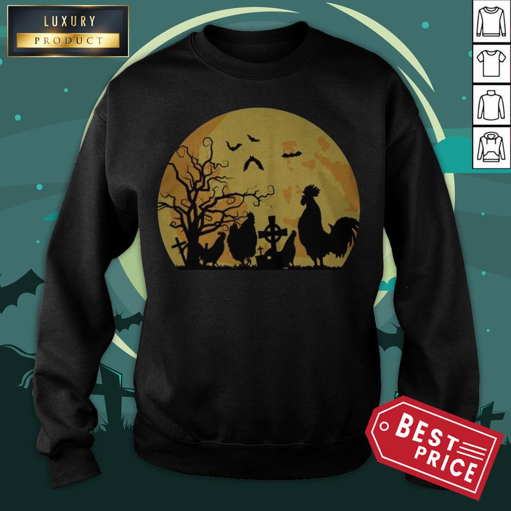 Official Halloween Moon Chicken Shirt