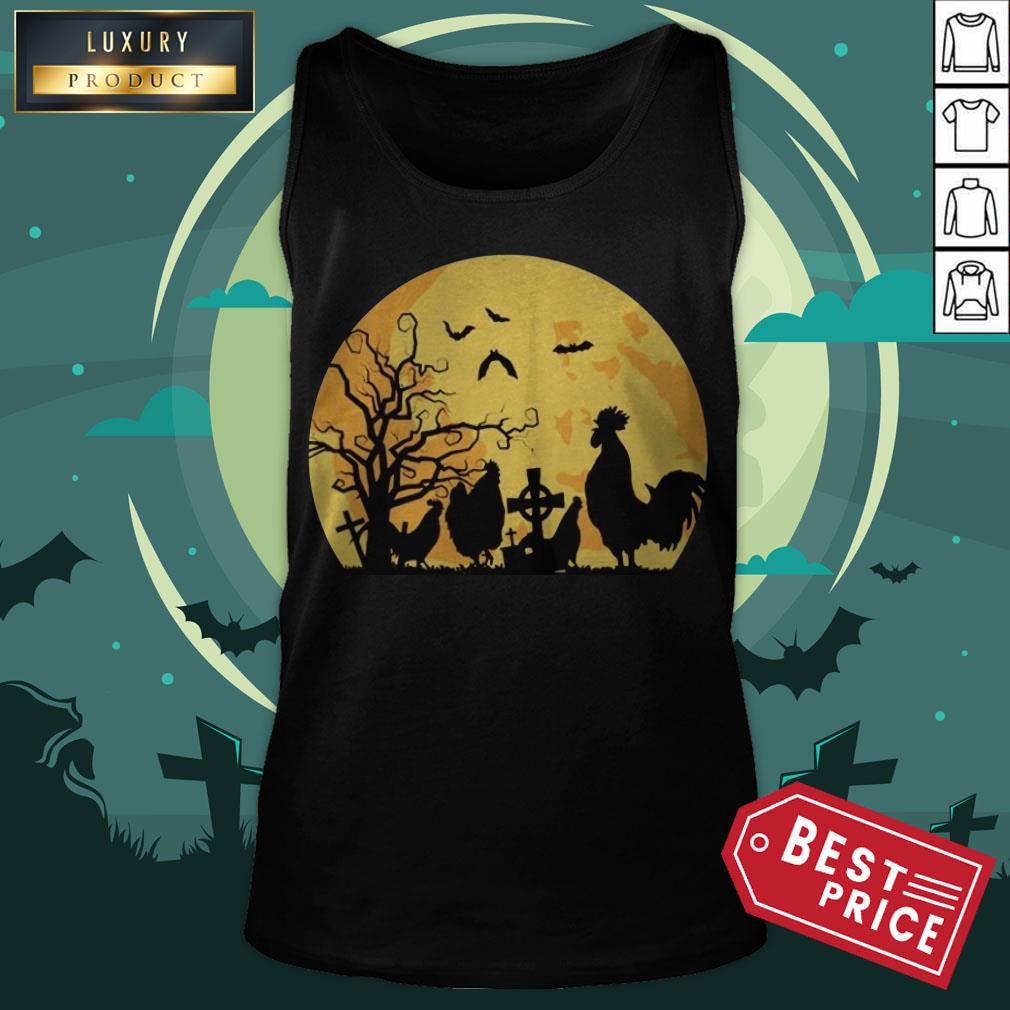 Official Halloween Moon Chicken Shirt