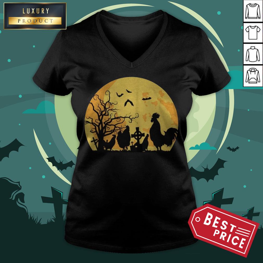 Official Halloween Moon Chicken Shirt