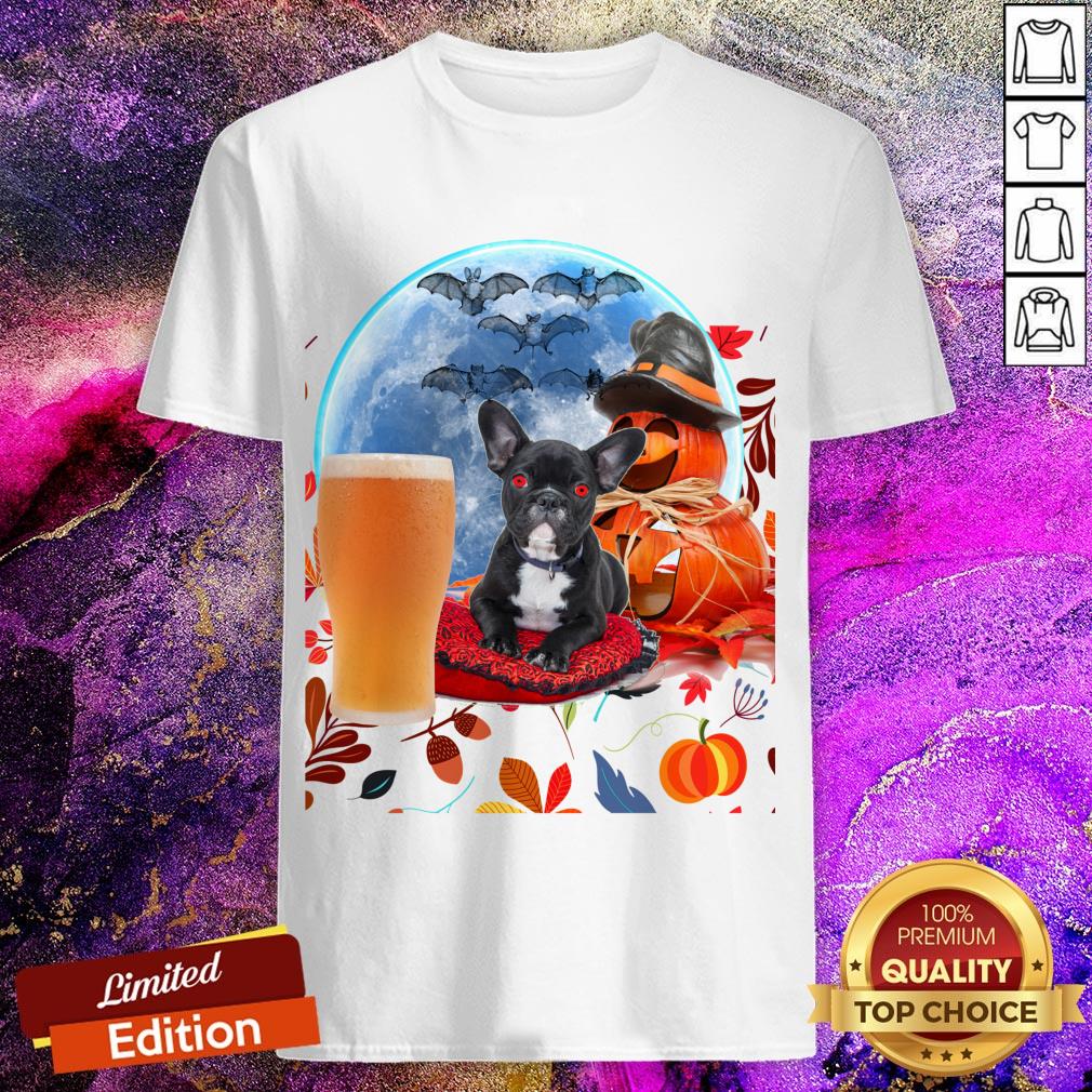 Official Halloween Pumpkins Bulldog Puppy Shirt