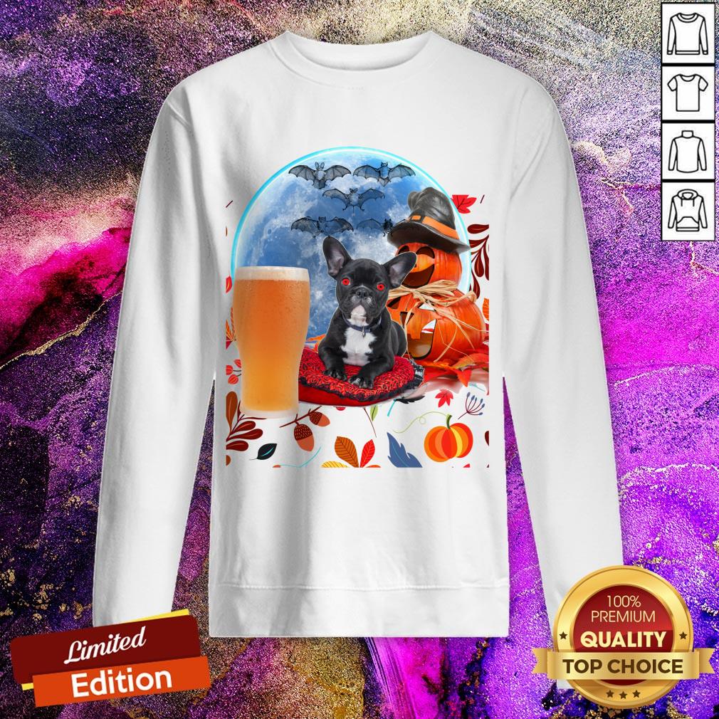 Official Halloween Pumpkins Bulldog Puppy Shirt