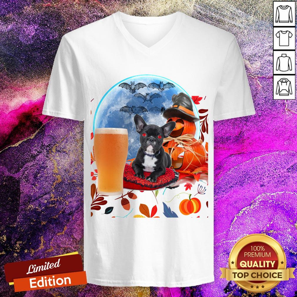 Official Halloween Pumpkins Bulldog Puppy Shirt