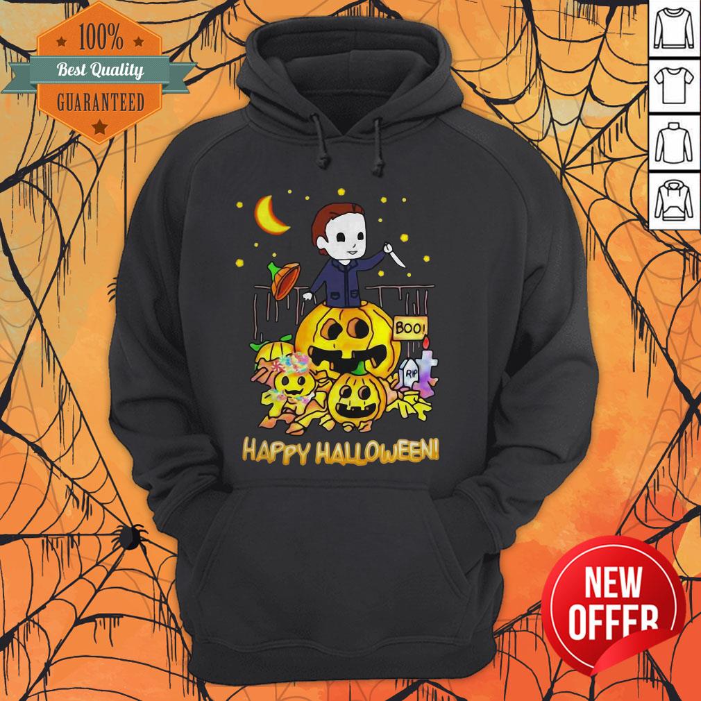 Official Happy Halloween Michael Myers Boo Pumpkins Shirt