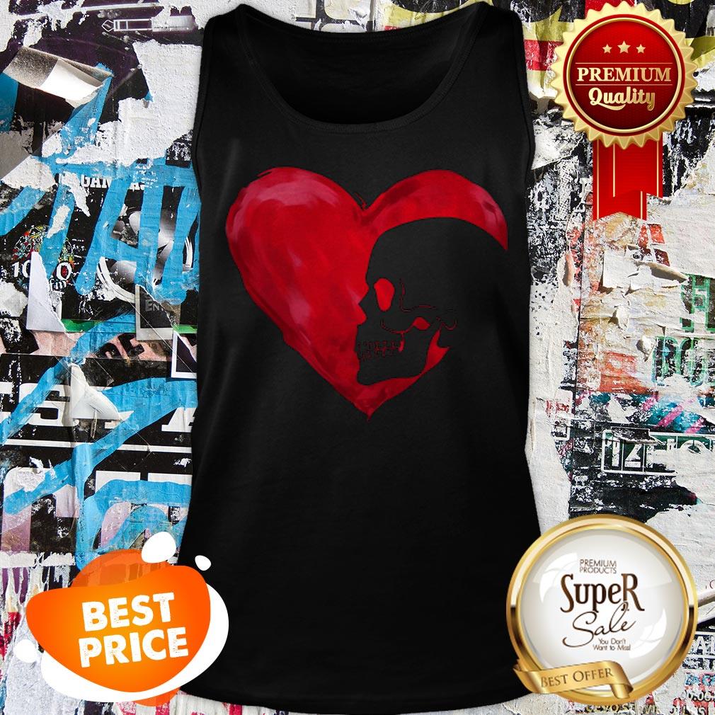 Official Love Skull Red Heart Shirt