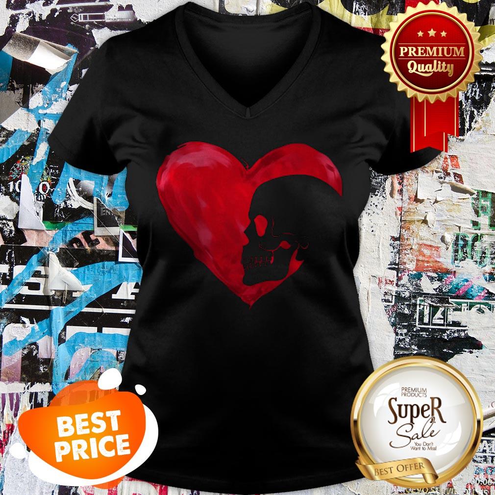 Official Love Skull Red Heart Shirt