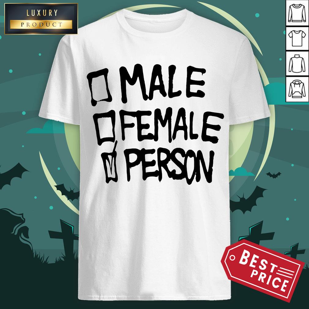 Official Male Female Person Shirt