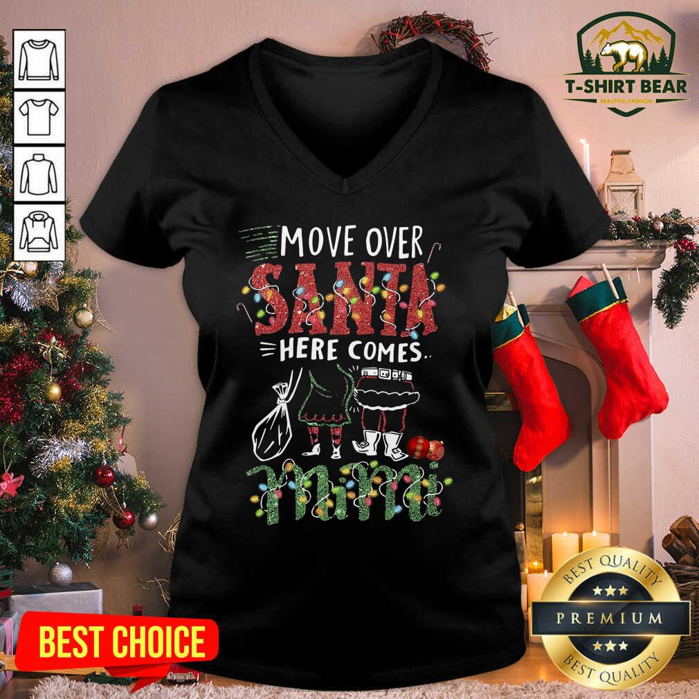 Official Mimi Move Over Santa Gift For You For Family Ugly Christmas Shirt