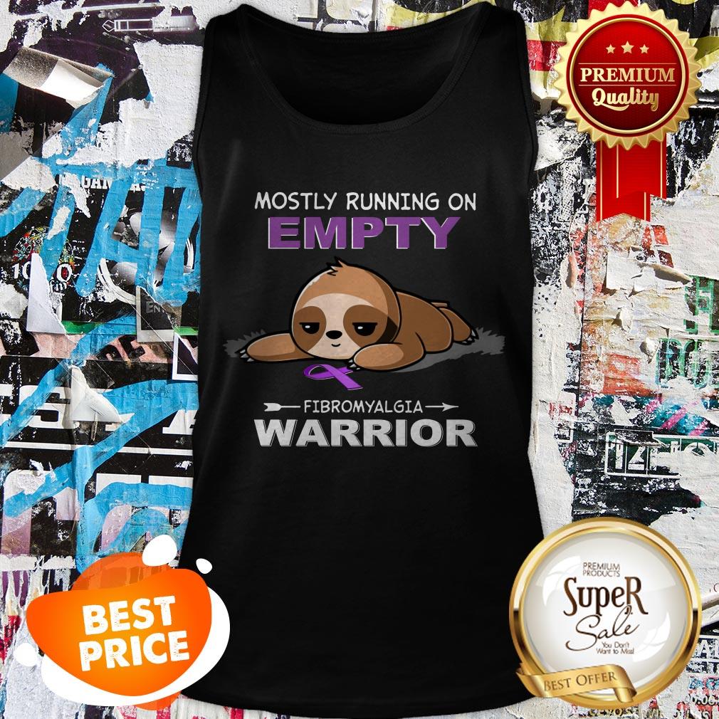 Official Mostly Running On Empty Fibromyalgia Warrior Shirt