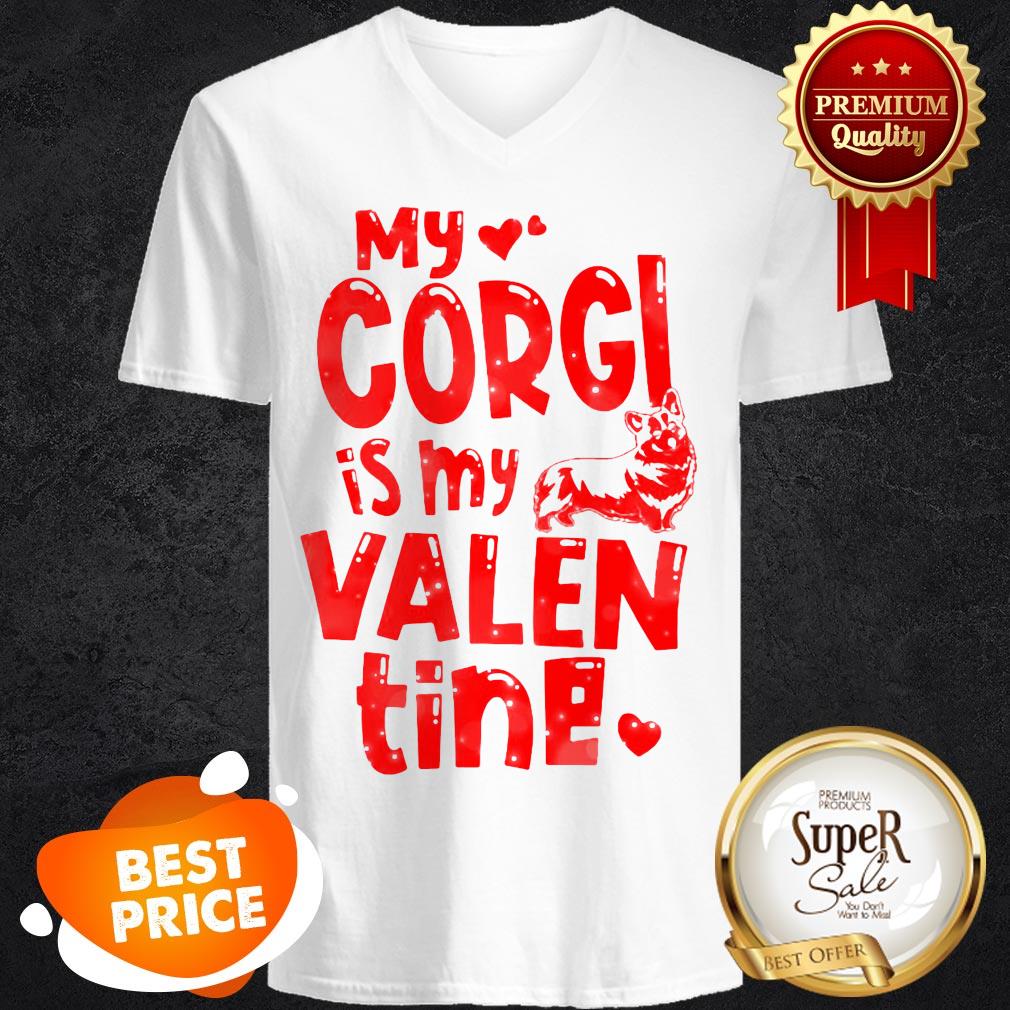 Official My Corgi Is My Happy Valentine’s Day Shirt