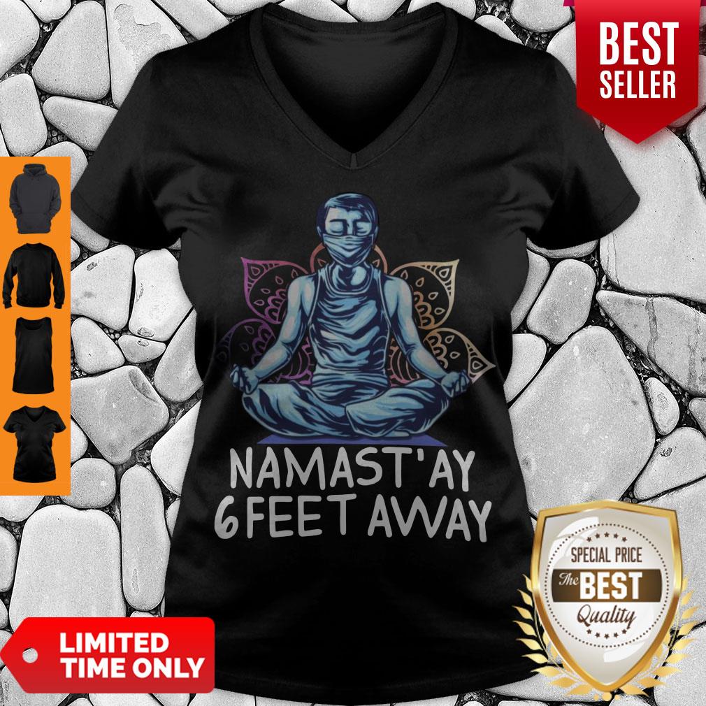 Official Namastay 6 Feet Away Quarantine Shirt