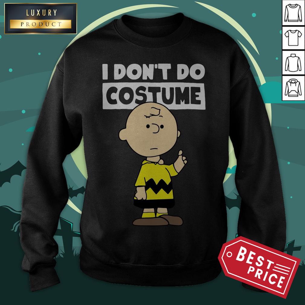 Official Peanuts Charlie Brown I Don’t Do Costume Halloween Shirt