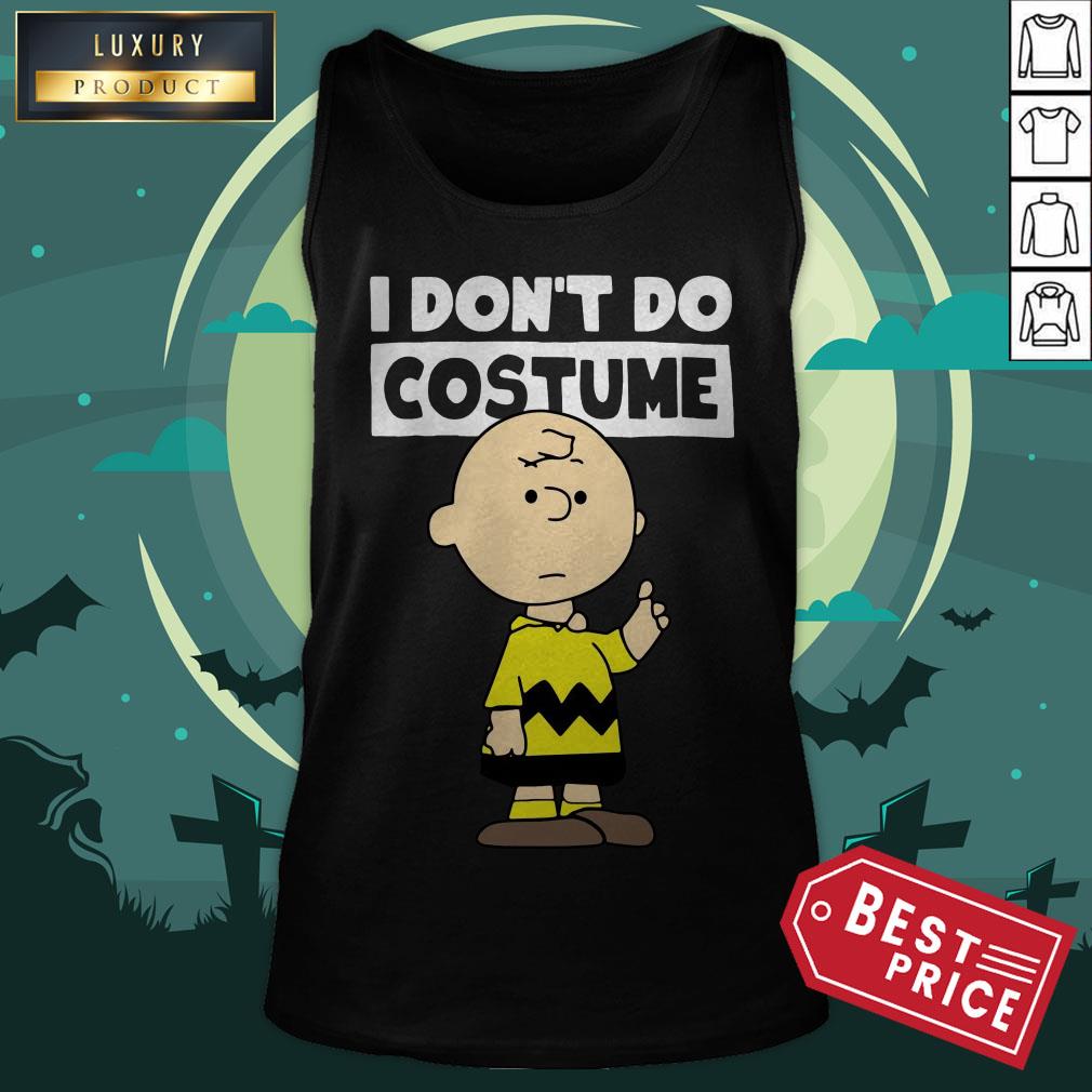Official Peanuts Charlie Brown I Don’t Do Costume Halloween Shirt