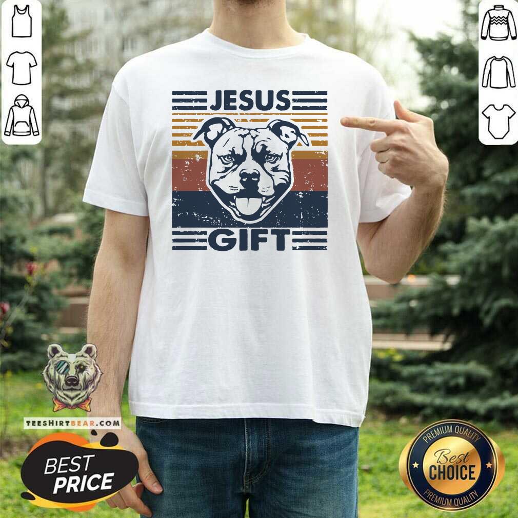 Official Pitbull Jesus Gift Vintage Shirt