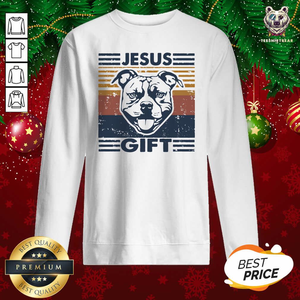 Official Pitbull Jesus Gift Vintage Shirt