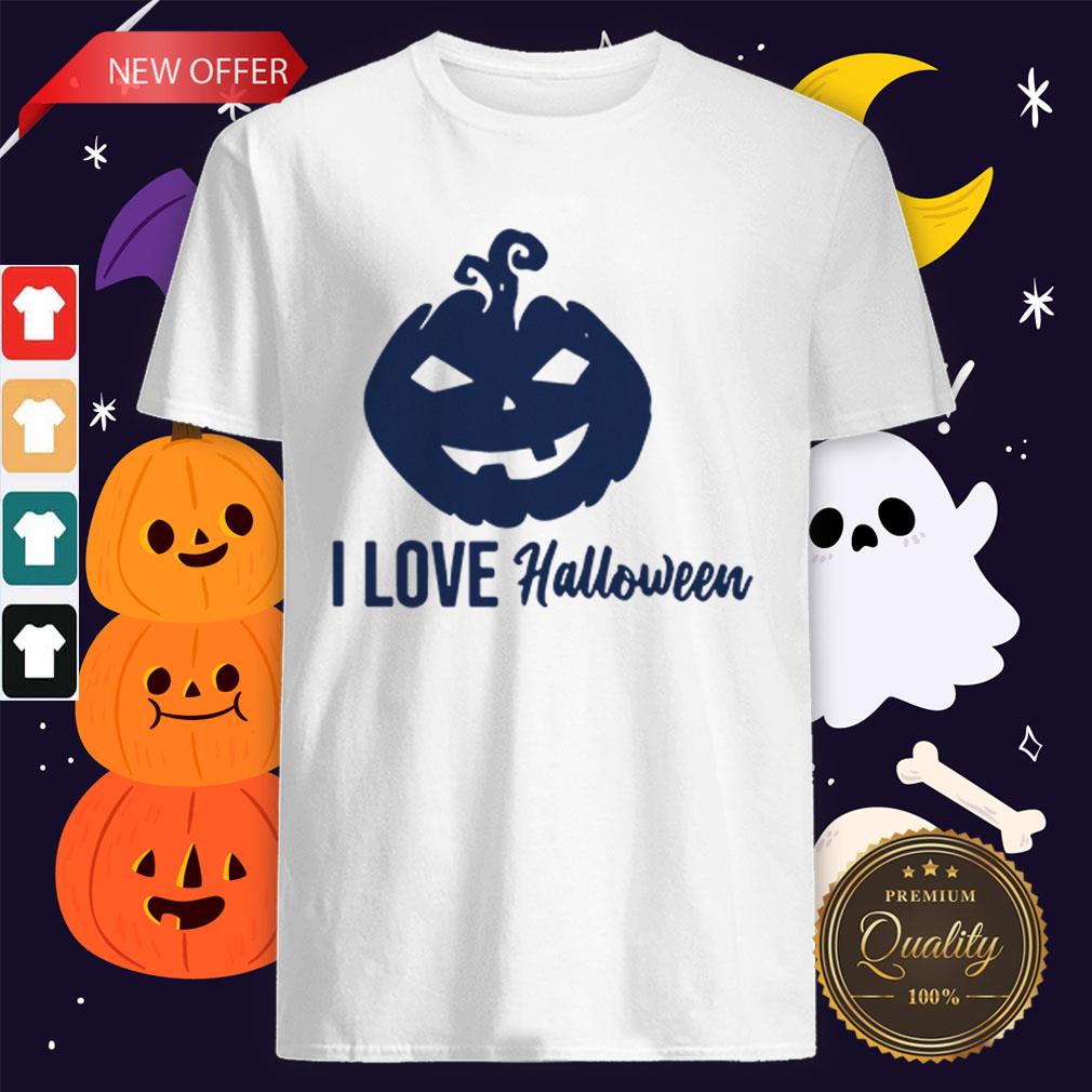 Official Pumpkin I Love Halloween Shirt