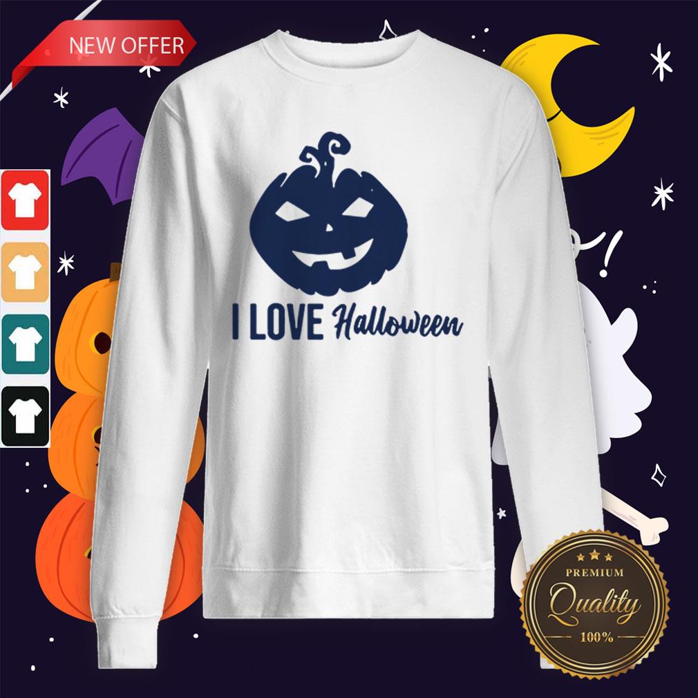 Official Pumpkin I Love Halloween Shirt