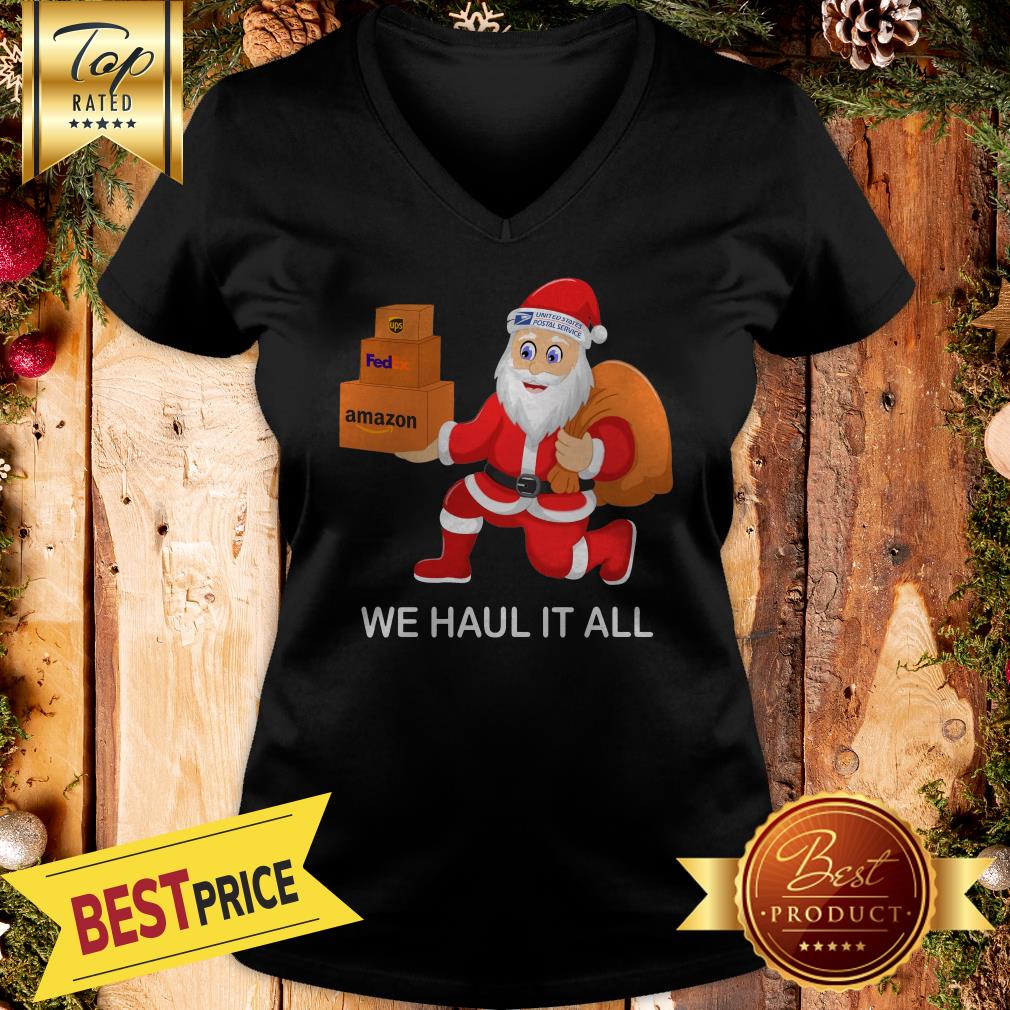 Official Santa Ups FedEx Amazon We Haul It All Shirt