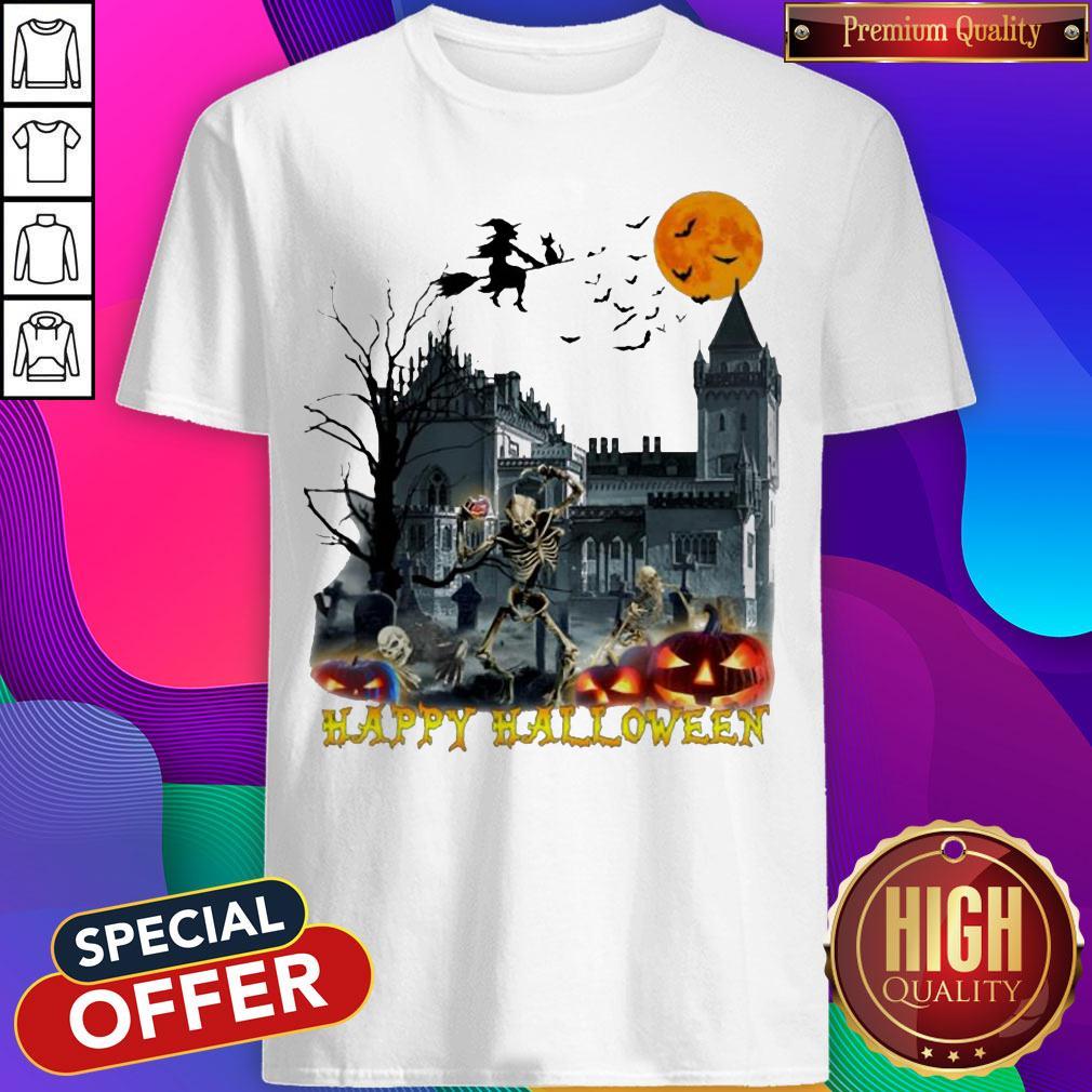 Official Skeleton Happy Halloween Shirt