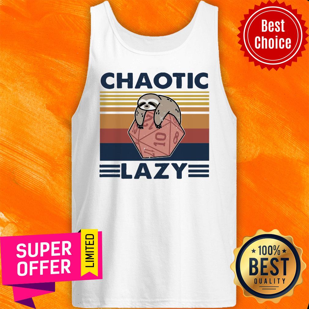 Official Sloth Chaotic Lazy Vintage Shirt