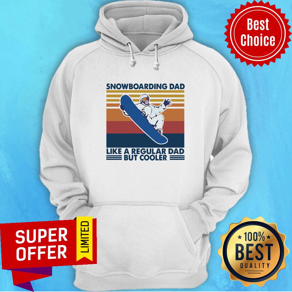 Official Snowboard Dad Like A Regular Dad But Cooler Vintage Retro Shirt