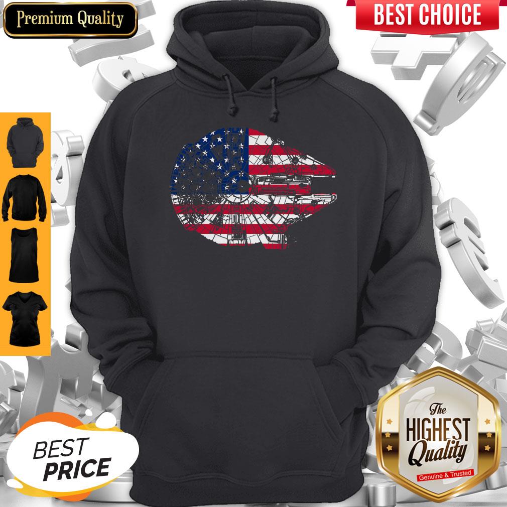 Official Star Wars The Millennium Falcon American Flag Shirt