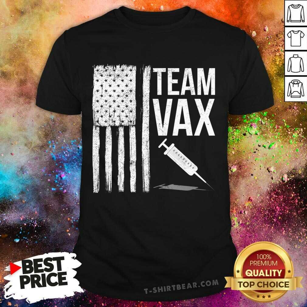 Official Team Vax Vaccine American Flag Shirt