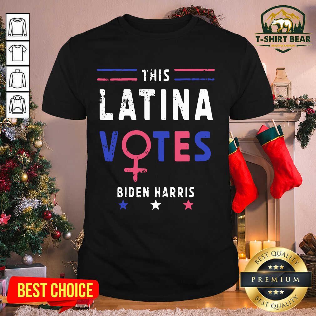 Official This Latina Votes Biden Harris Stars Election Shirt