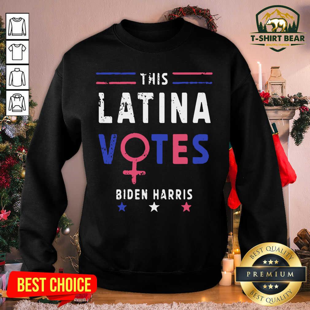 Official This Latina Votes Biden Harris Stars Election Shirt