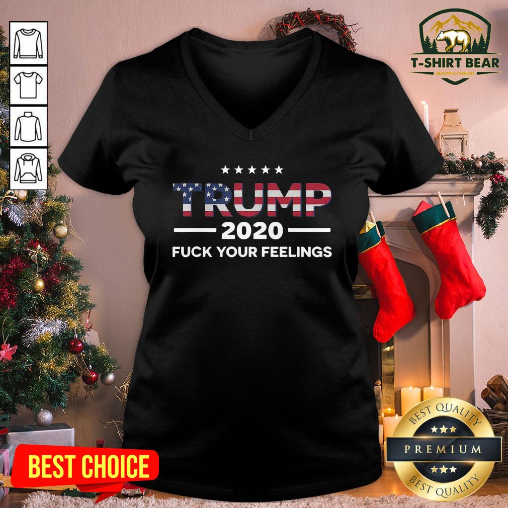 Official Trump 2020 Fuck Your Feelings Stars American Flag Election Shirt