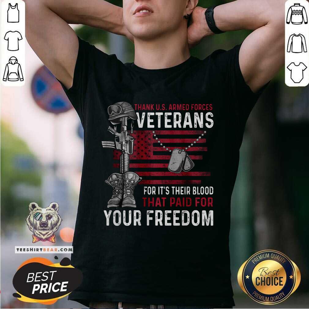 Official Veteran Their Blood That Paid For Your Freedom Shirt