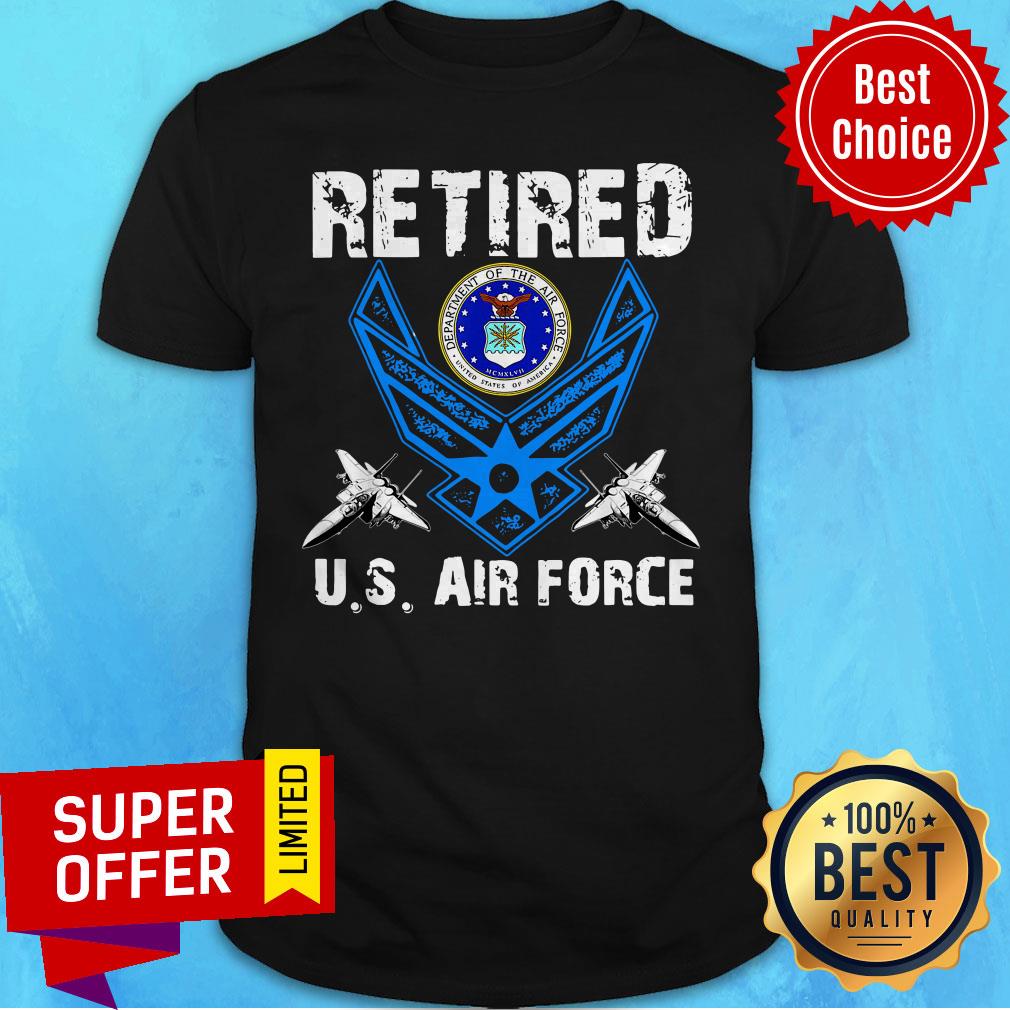 Official Vintage Retired Us Air Force Veteran Patriotic Shirt