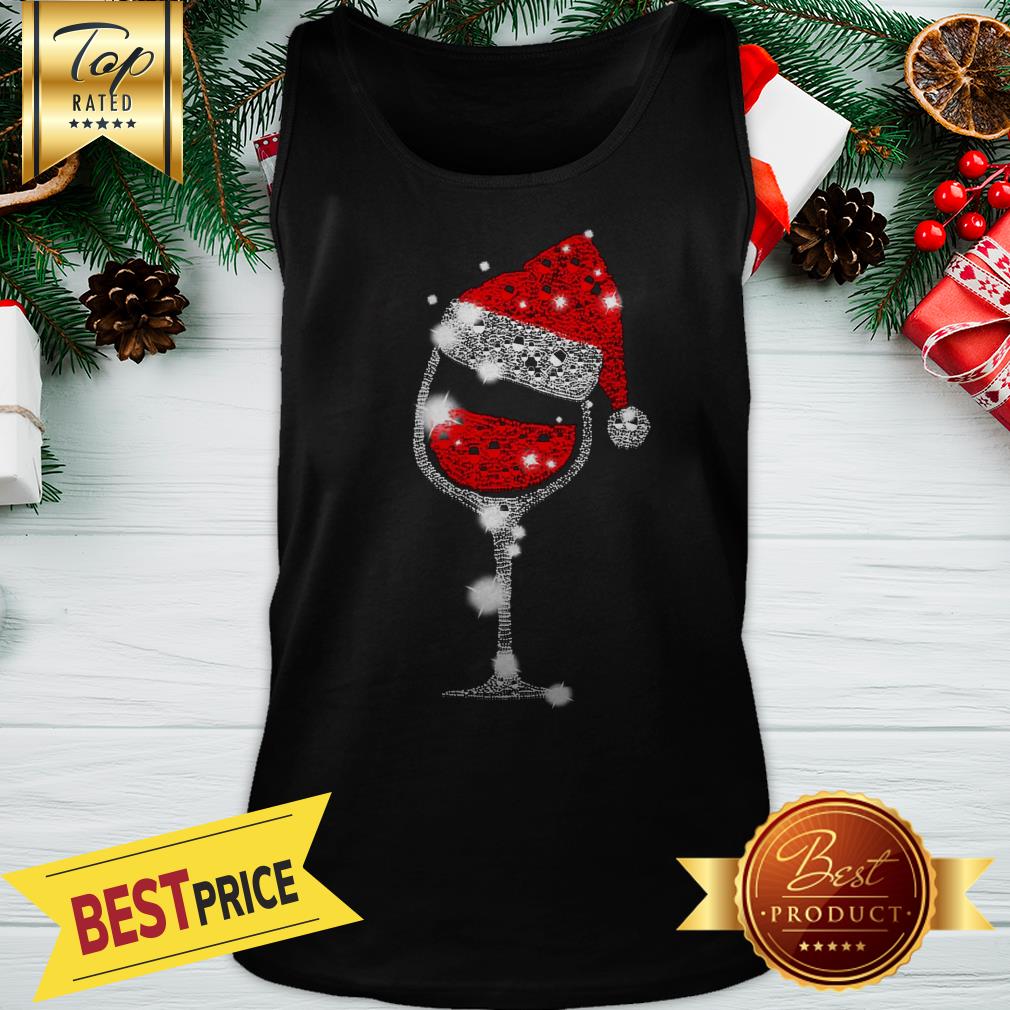 Official Wine Glass Red Diamond Santa Christmas Shirt