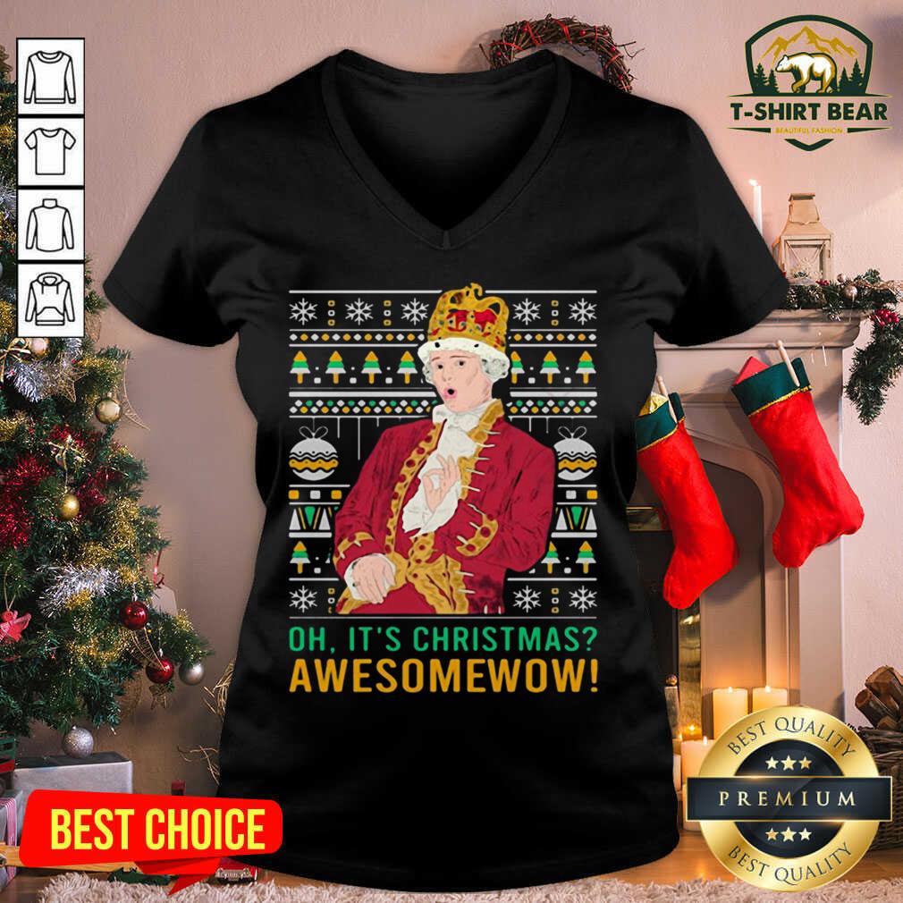 Original Oh Its Christmas Awesome Wow Shirt