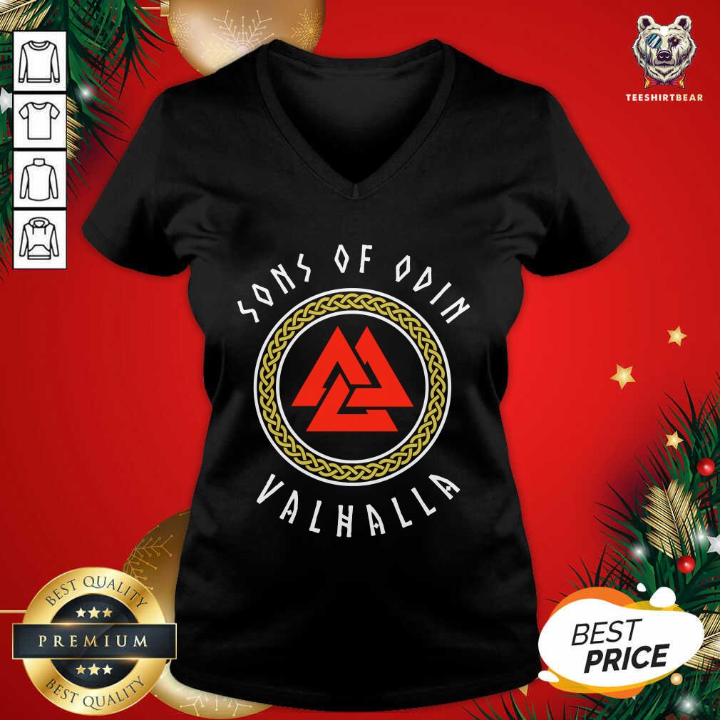 Original Sons Of Odin Valhalla Viking Valknut Shirt