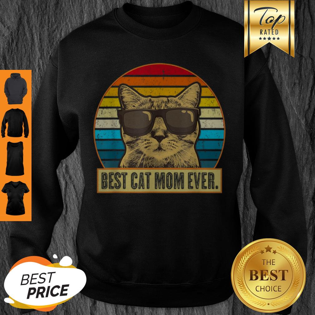 Original Vintage Best Cat Mom Ever Cat Mommy Mother Gift Women shirt