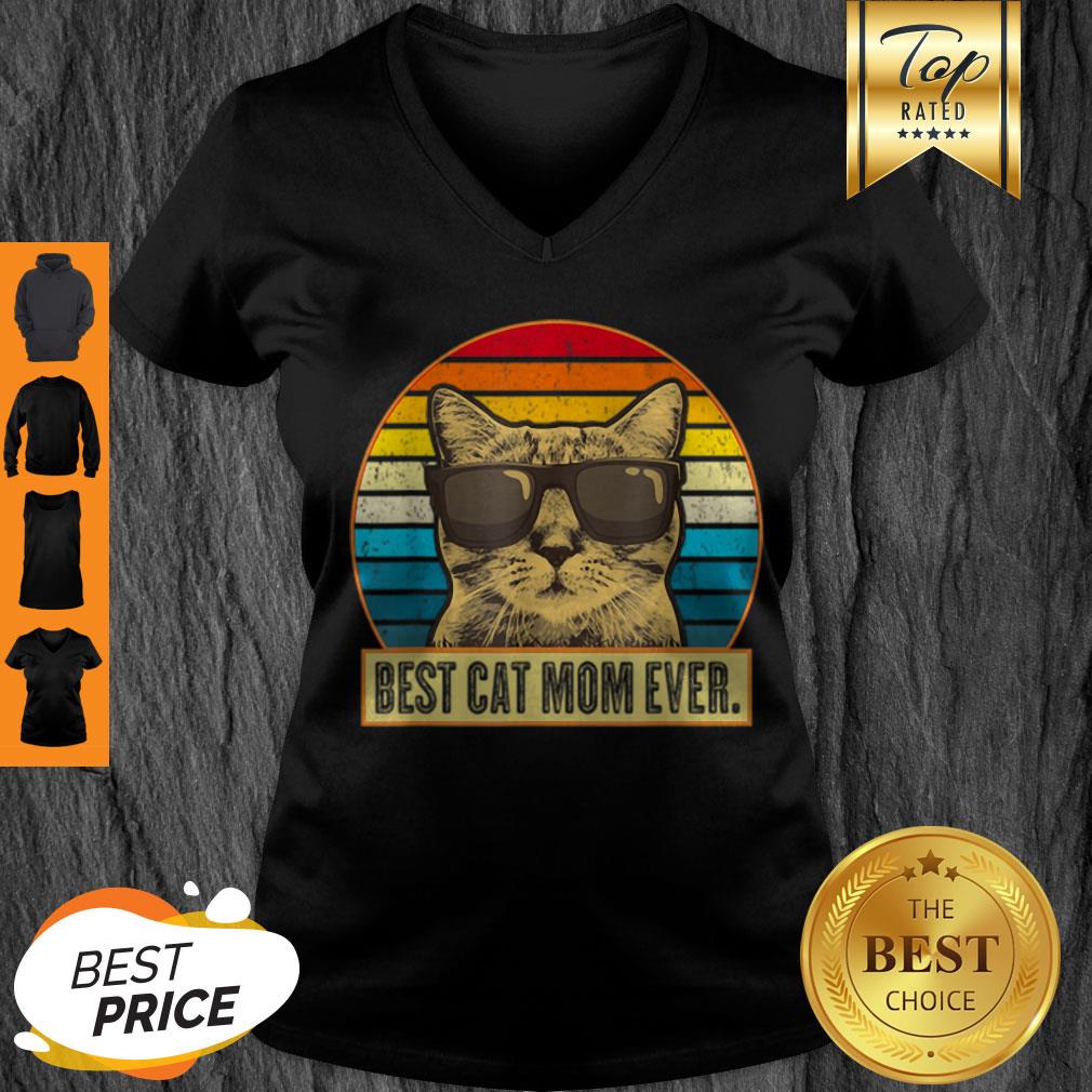 Original Vintage Best Cat Mom Ever Cat Mommy Mother Gift Women shirt