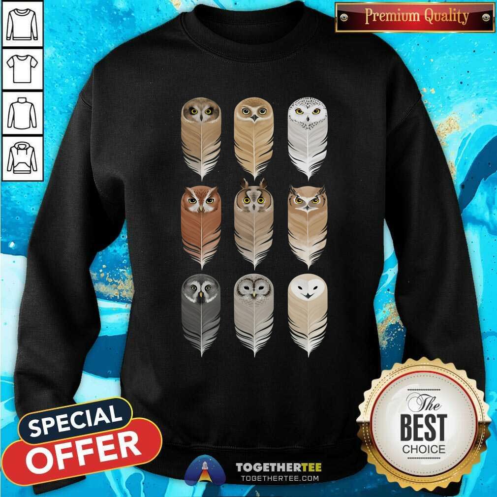 Owl In Feathers Shirt
