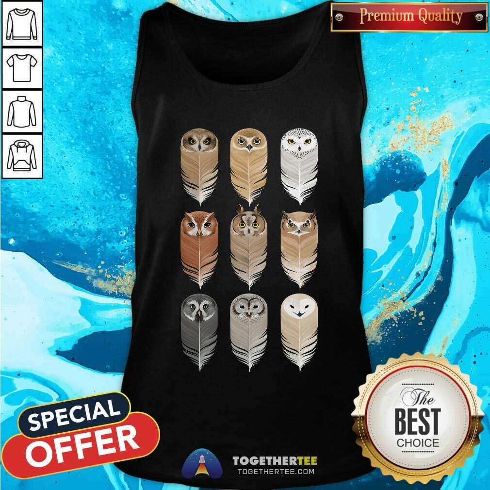 Owl In Feathers Shirt