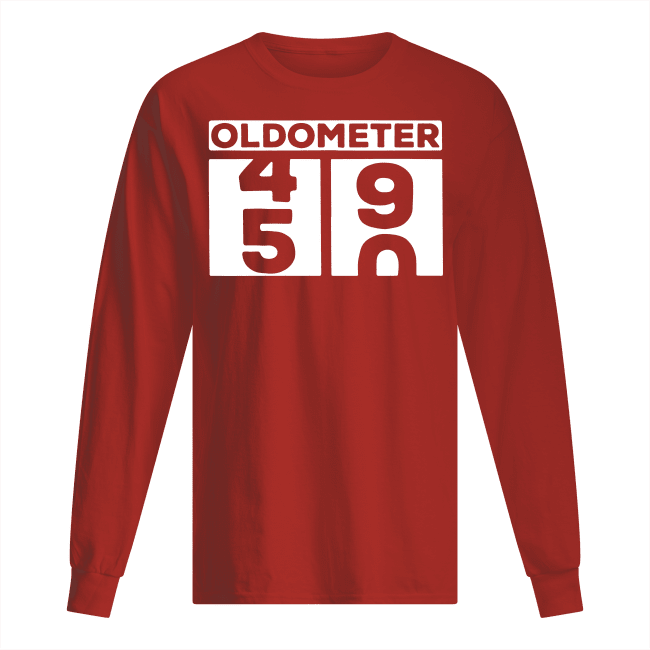 Oldometer-50-years-old-birthday-Oldometer-4590-men-s-long-sleeved-t-shirt-red-front.png