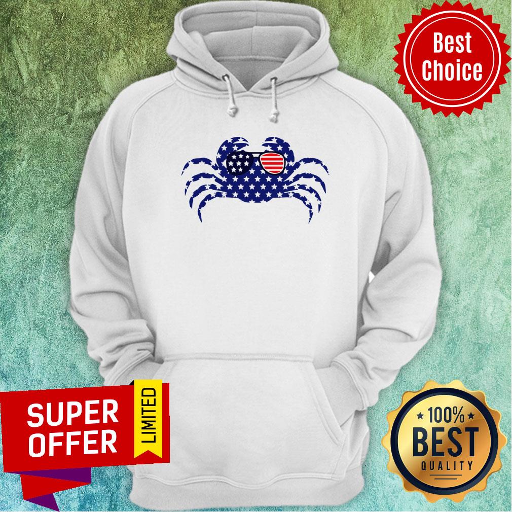 Patriotic Americana Crab USA Flag Shirt