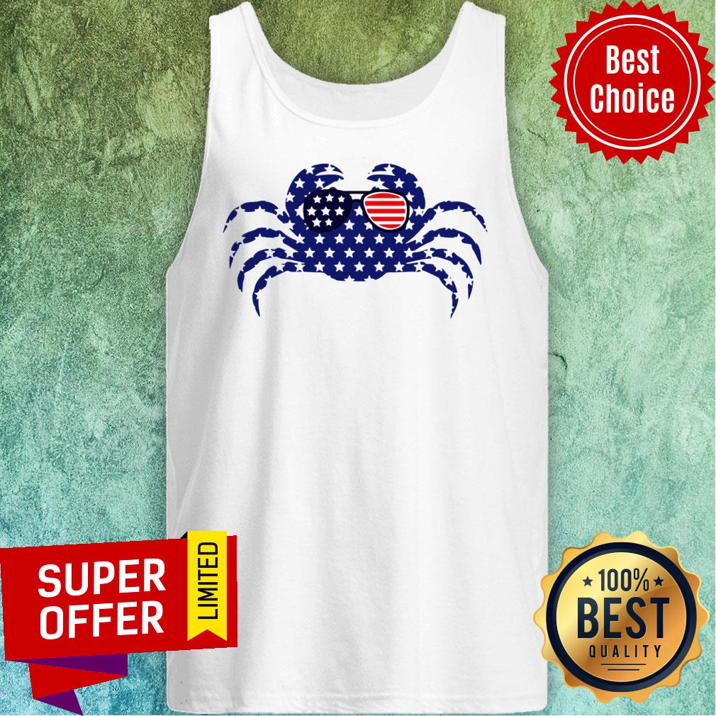 Patriotic Americana Crab USA Flag Shirt