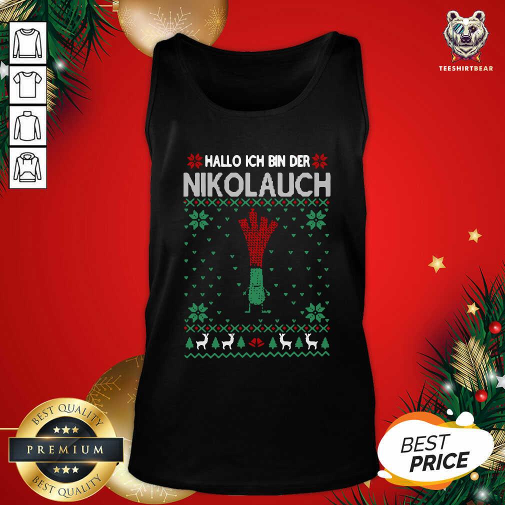 Perfect Hallo Merry Christmas Hallo Ich Bin Der Nikolaus Shirt