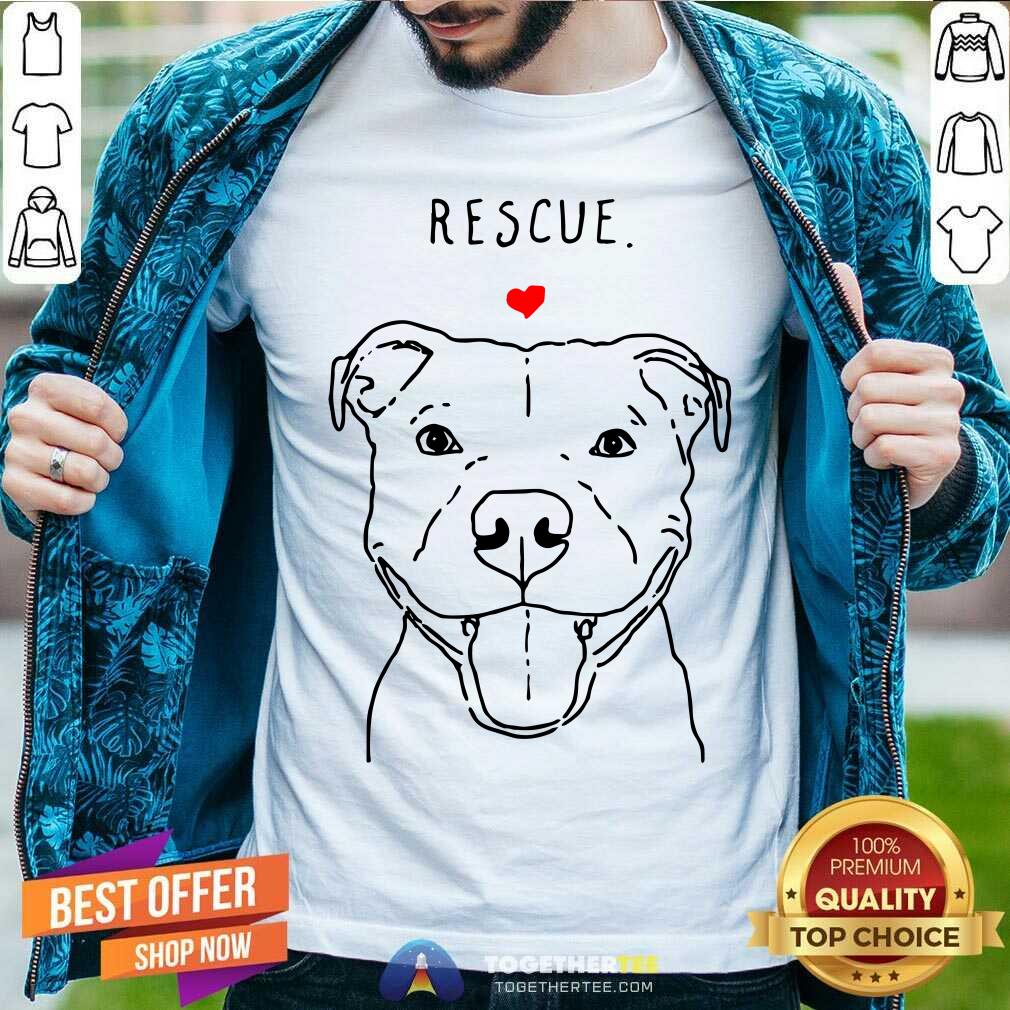 Pit Bull Rescue Love Smiling Shirt