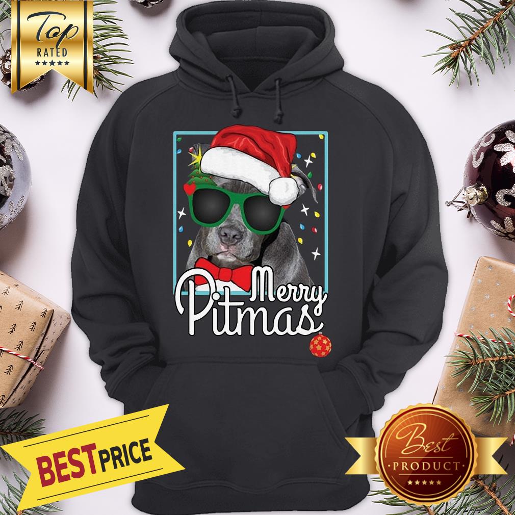 Pitbull Shirt Pit Bull Dog Santa Christmas Shirt