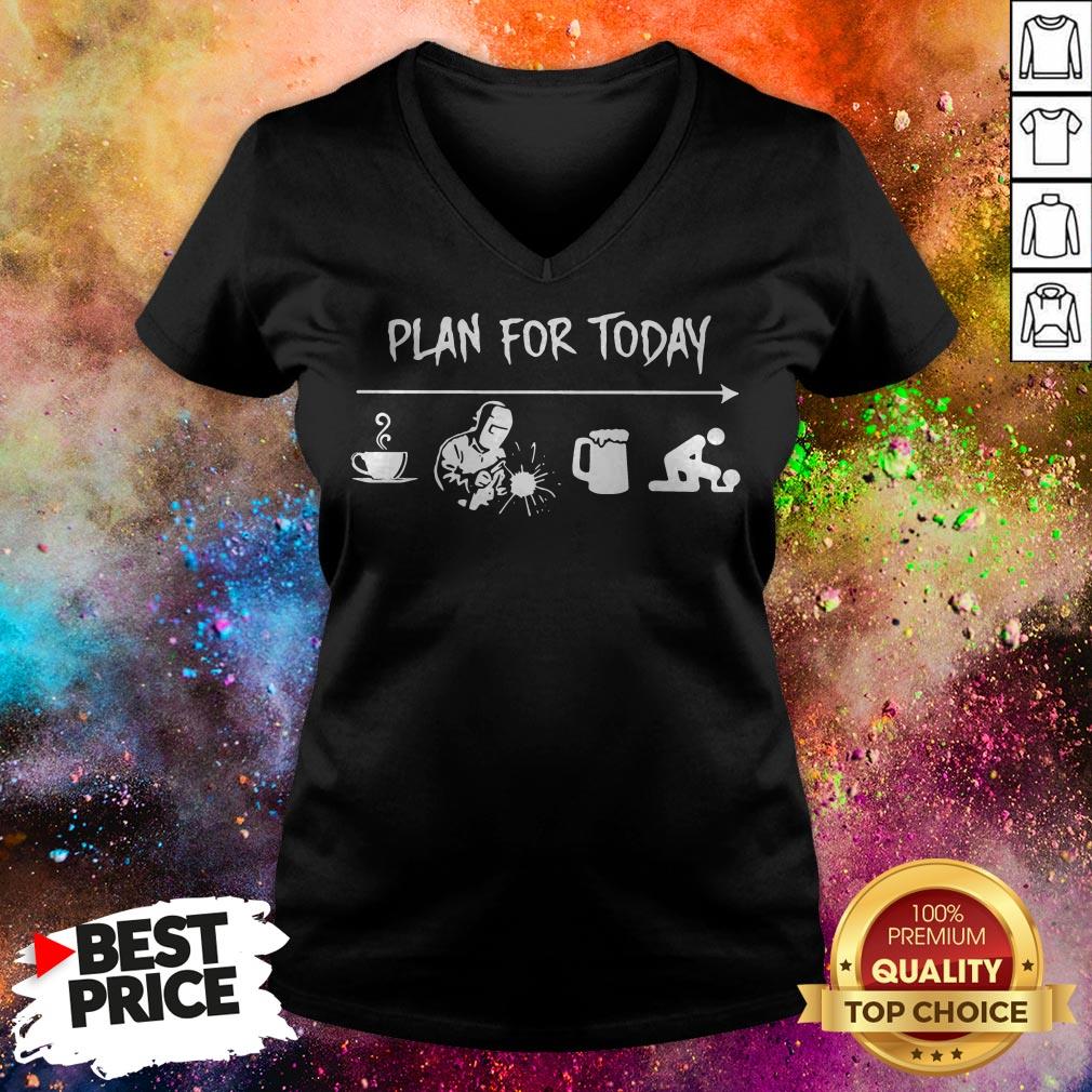 Plan For Today I Like Coffee Blacksmith Beer And Fuck Shirt