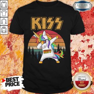 Premium Unicorn Dabbing Kiss Vintage Shirt