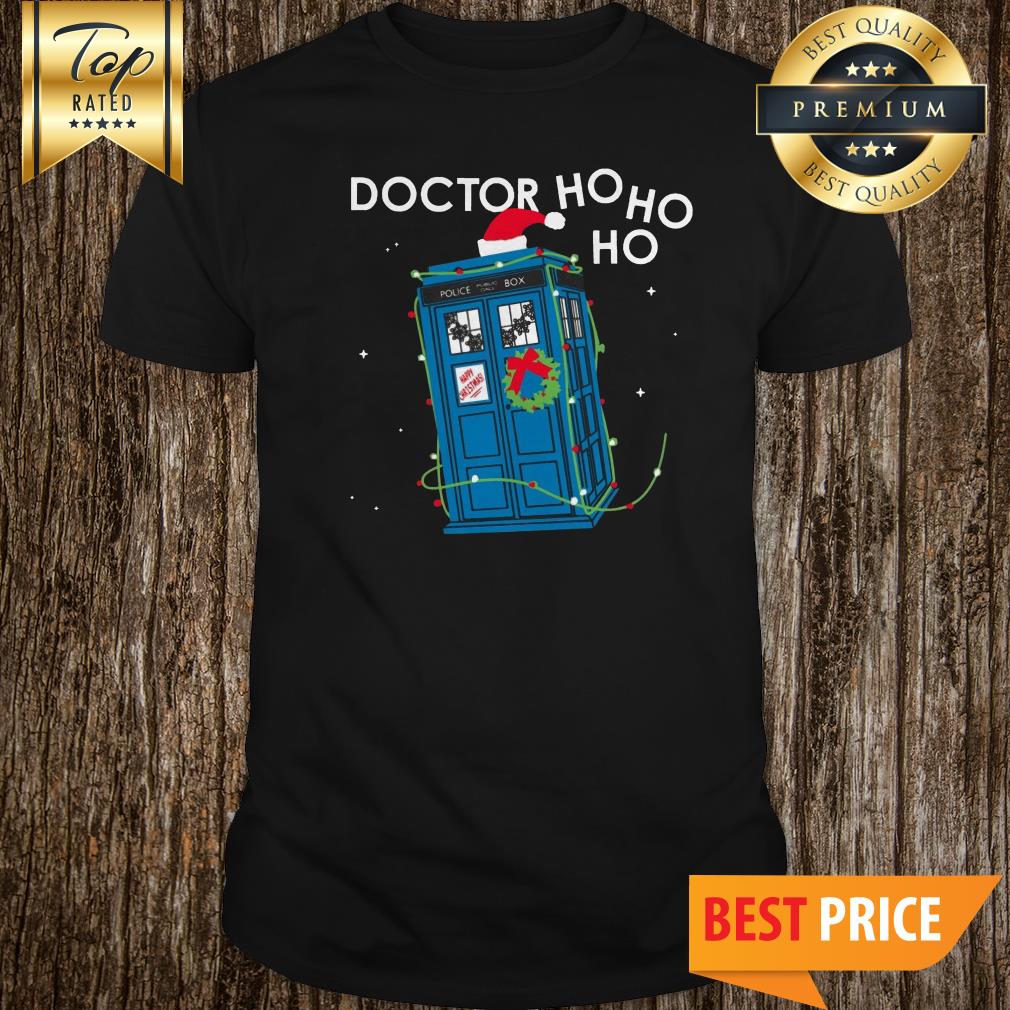 Police Box Dr Who Ho Ho Ho Christmas shirt