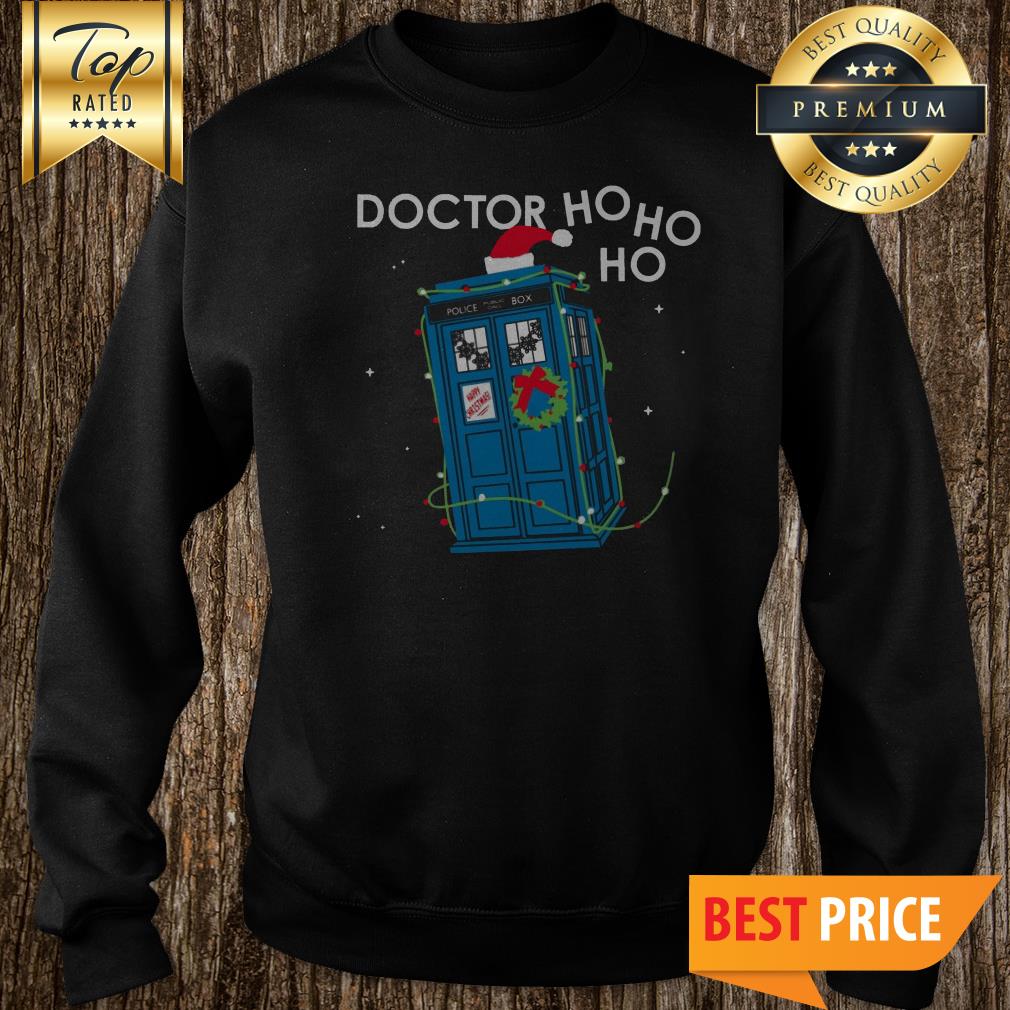 Police Box Dr Who Ho Ho Ho Christmas shirt