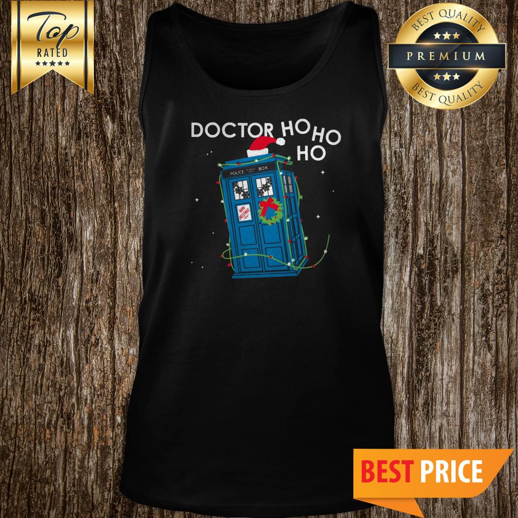 Police Box Dr Who Ho Ho Ho Christmas shirt